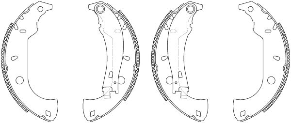 HELLA PAGID Комплект тормозных колодок 8DB 355 003-361